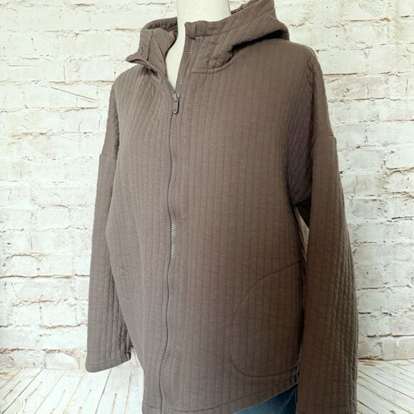 Gap Fit quilted hooded zip up jacket - Picture 1 of 7